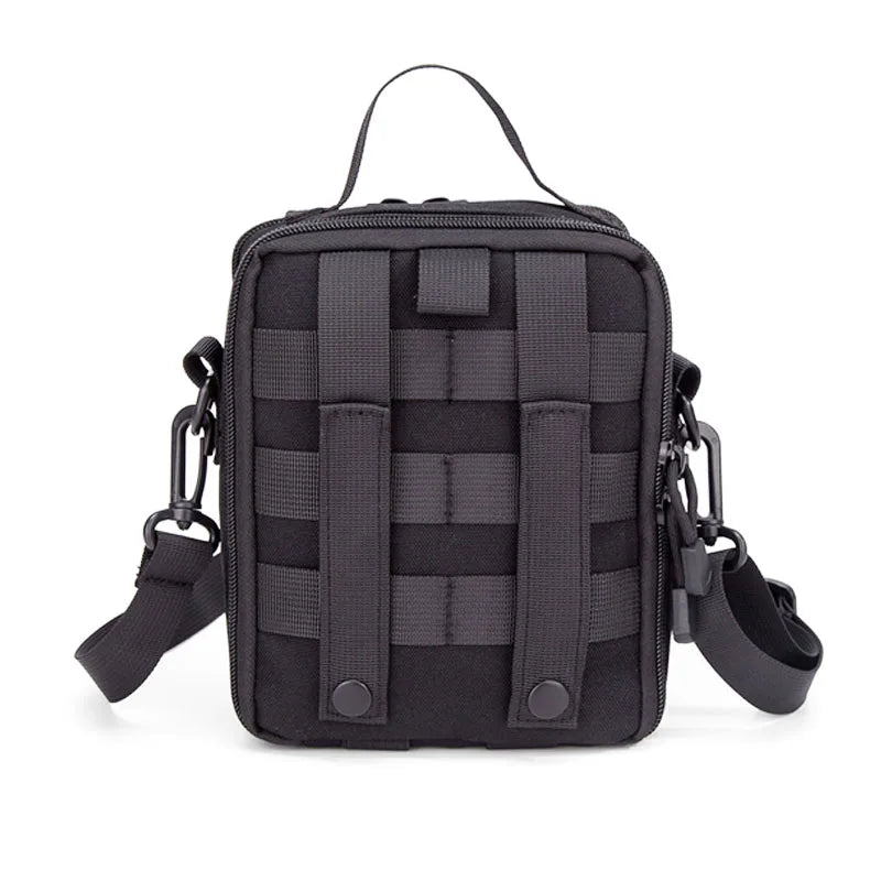 Tactical MOLLE First Aid Pouch – 600D Nylon EDC Organizer Bag (Black, Tan, OD Green)