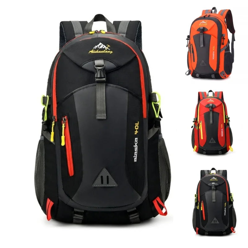 40L Water-Resistant Travel Backpack – Hiking and Camping