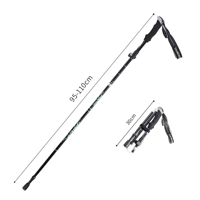 Collapsible Trekking Pole - Tungsten Steel Tip